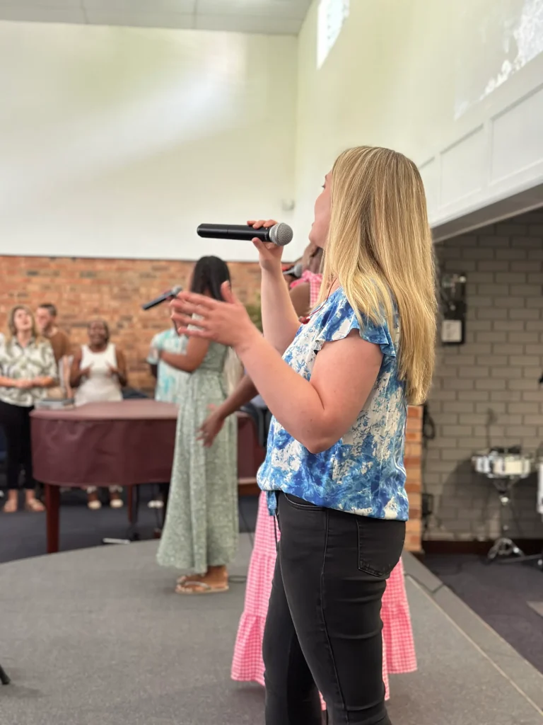 Congregation worshipping at Ferndale Bible Chapel in Randburg
